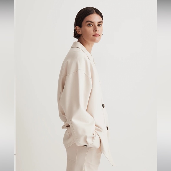 Madewell Ponte Oversized Shirt Jacket Size Small NWT - Picture 2 of 9
